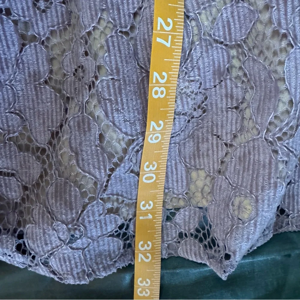 Free People Dangerous Love purple pink Sleeveless Floral Lace Mini Dress Size 2